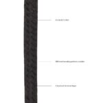 Ouch! Black & White Japanese Rope 10 m / 33 ft. Black - Image 6