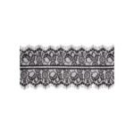 Ouch! Black & White Lace Mask With Elastic Straps Blindfold Black - Image 2