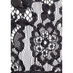 Ouch! Black & White Lace Mask With Elastic Straps Blindfold Black - Image 5