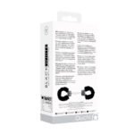 Ouch! Black & White Pleasure Furry Handcuffs with Quick-Release Button - Image 9