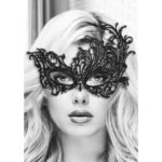 Ouch! Black & White Royal Lace Eye Mask Black - Image 4