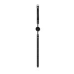 Ouch! Black & White Silicone Ball Gag With Adjustable Bonded Leather Straps Black - Image 6