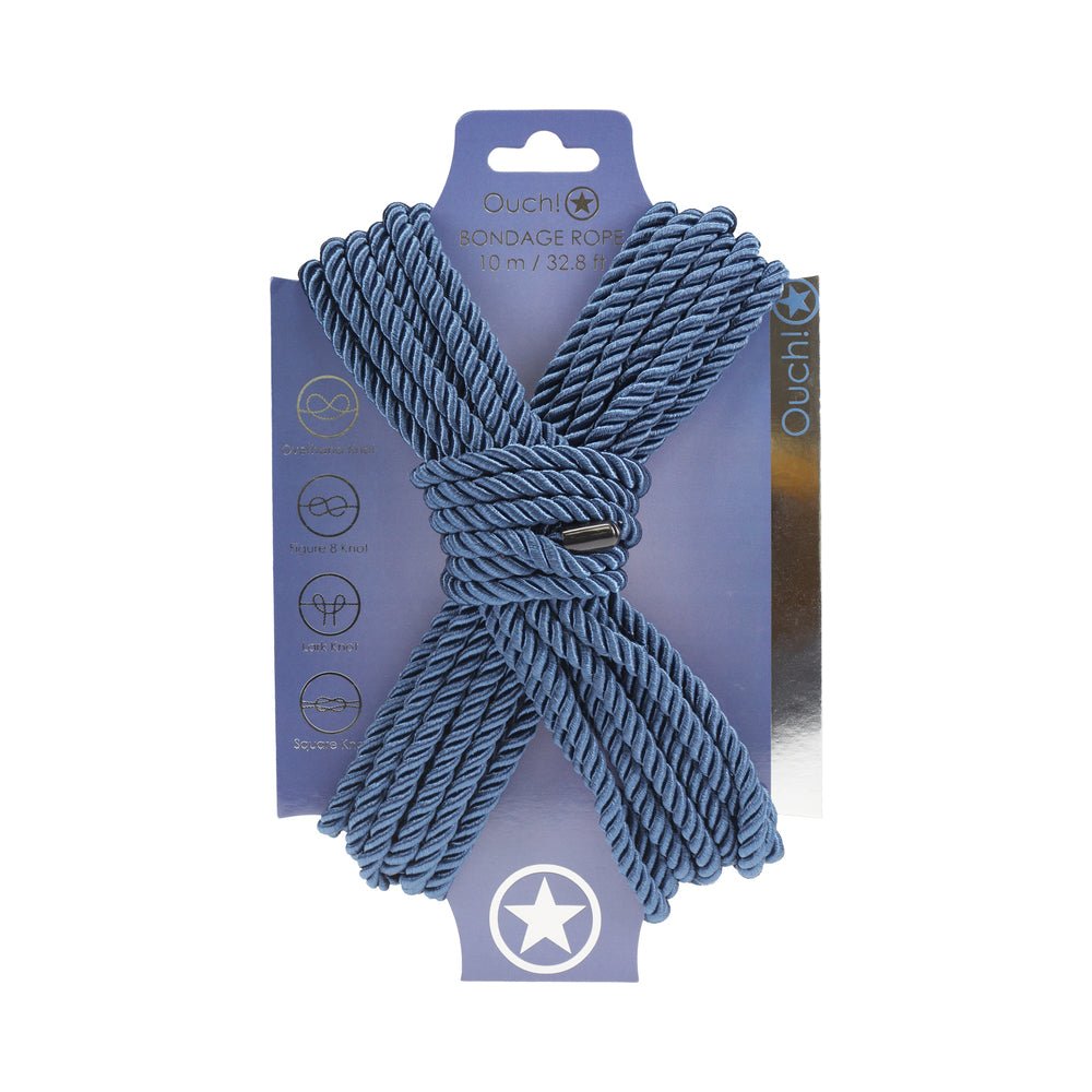 ouch-bondage-rope-10-m-nylon-navy-blue Ouch! Bondage Rope 10 m Nylon Navy Blue - Image 1