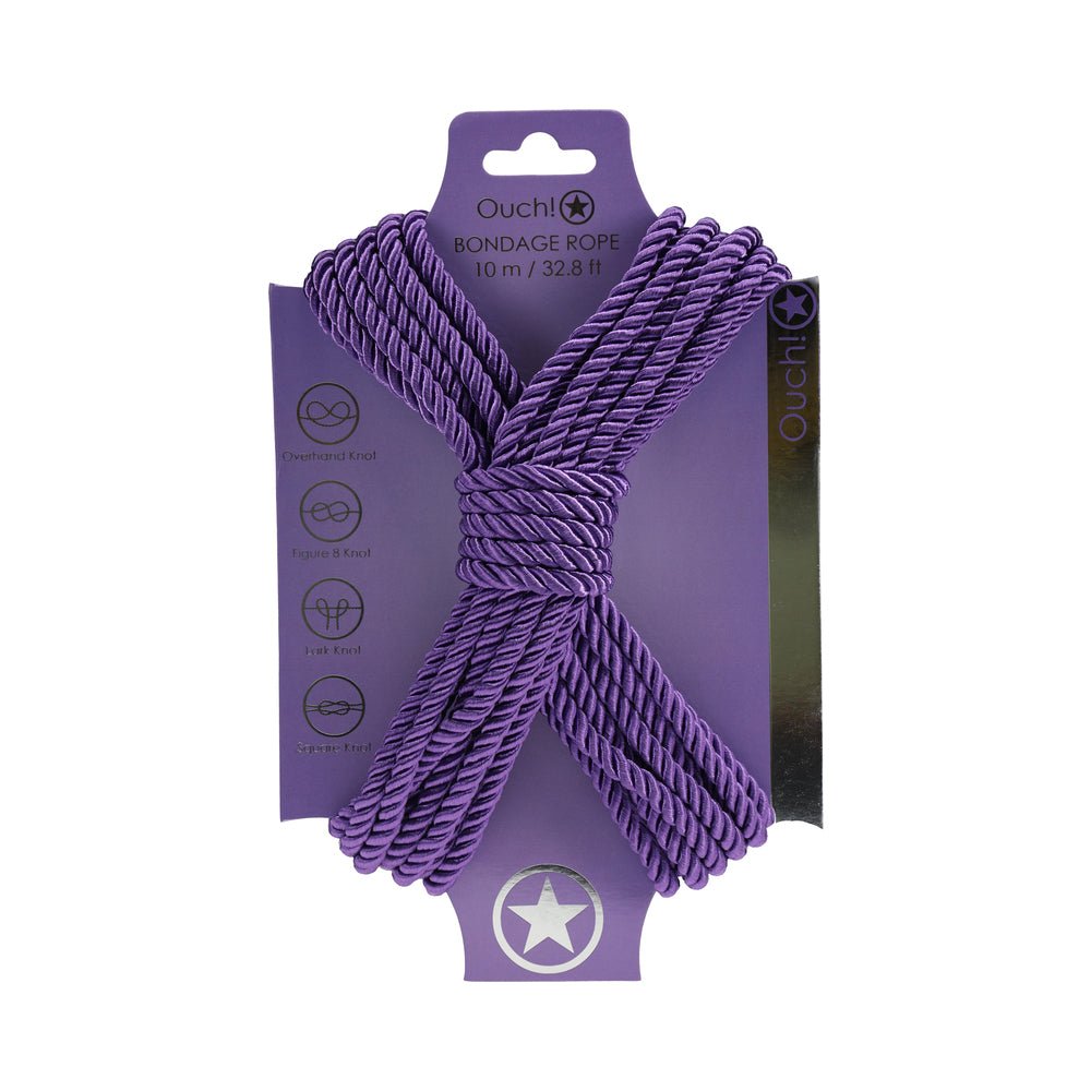ouch-bondage-rope-10-m-nylon-purple Ouch! Bondage Rope 10 m Nylon Purple - Image 1