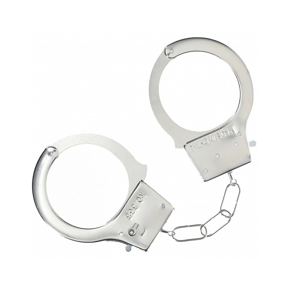 ouch-classic-metal-handcuffs-silver Ouch! Classic Metal Handcuffs Silver - Image 1