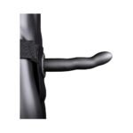 Ouch! Curved 8 in. Hollow Strap-On Gunmetal - Image 2