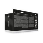 Ouch! Curved 8 in. Hollow Strap-On Gunmetal - Image 3