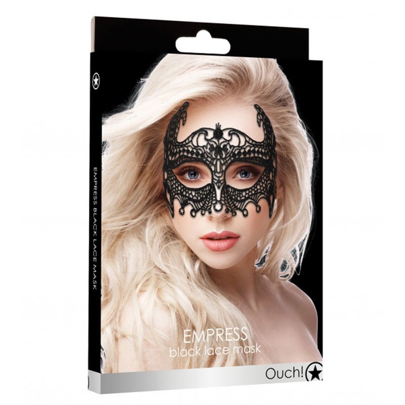 ouch-empress-lace-eye-mask-black Ouch! Empress Lace Eye Mask Black - Image 1