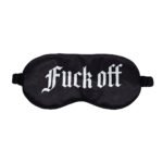 Ouch! Fuck Off Printed Mask Satin Black