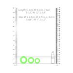 Ouch! Glow in the Dark 3-Piece Silicone Cock Ring Set – Neon Green - Image 4