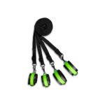Ouch! Glow in the Dark Bed Bindings Restraint Kit Neon Green - Image 2