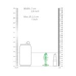 Ouch! Glow in the Dark Glass Anal Plug Clear/Green Small - Image 4