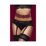 Ouch! Halo Ringed Waist Restraint Belt – Burgundy S/M - Image 4