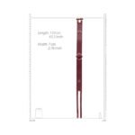 Ouch! Halo Ringed Waist Restraint Belt – Burgundy S/M - Image 5