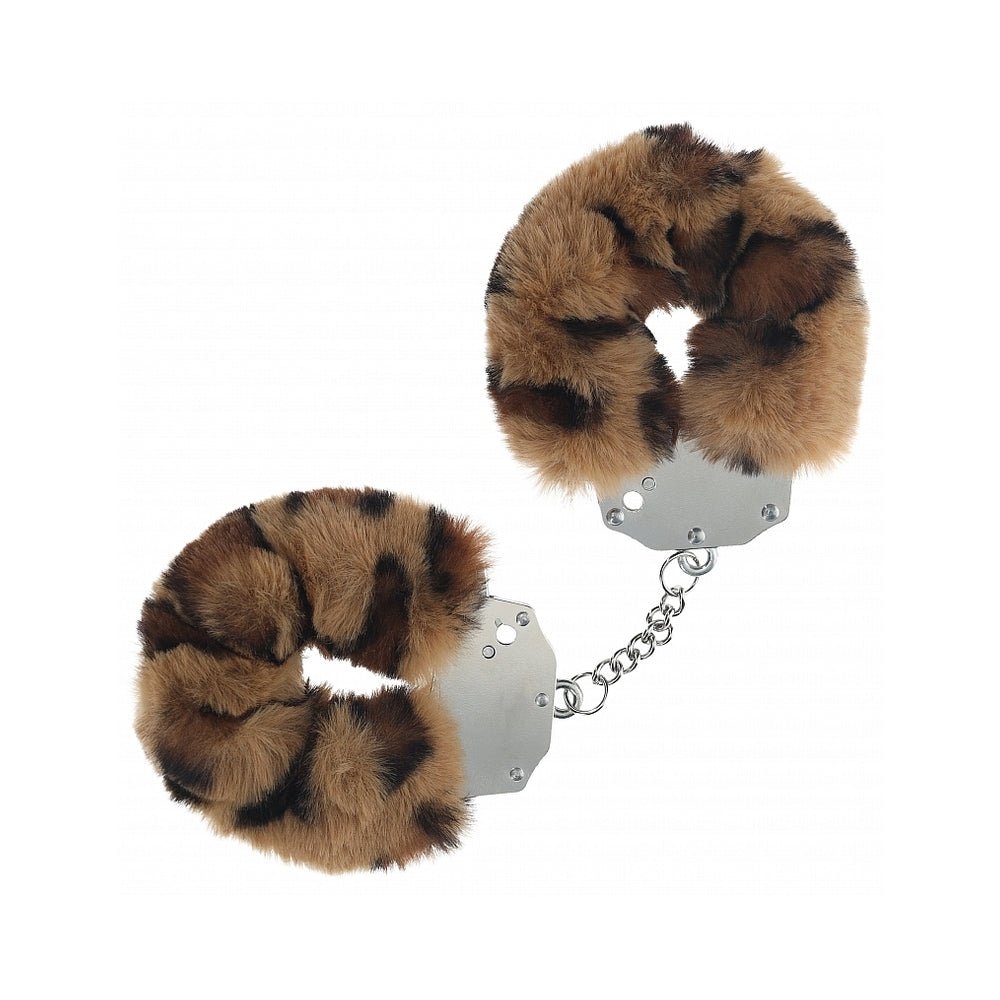 ouch-heavy-duty-fluffy-handcuffs-leopard Ouch! Heavy-Duty Fluffy Handcuffs Leopard - Image 1