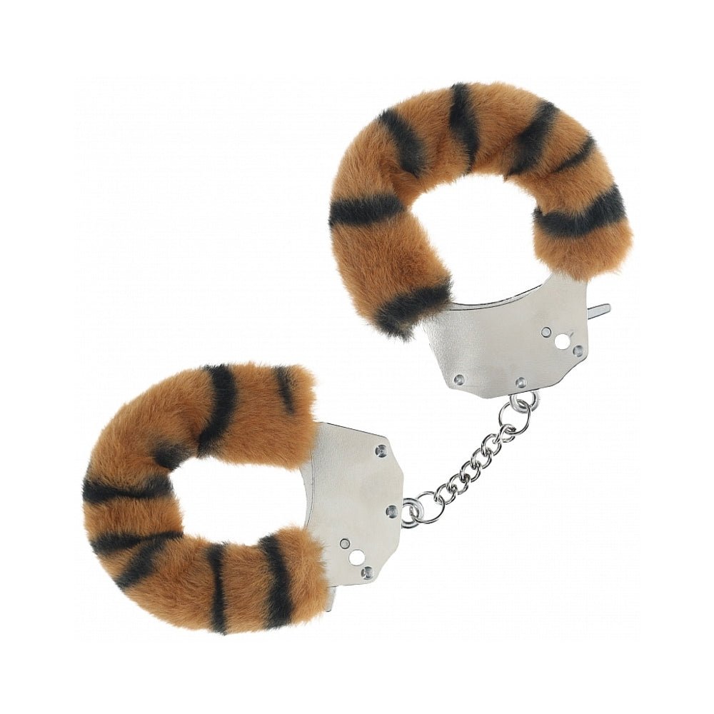 ouch-heavy-duty-fluffy-handcuffs-tiger Ouch! Heavy-Duty Fluffy Handcuffs Tiger - Image 1