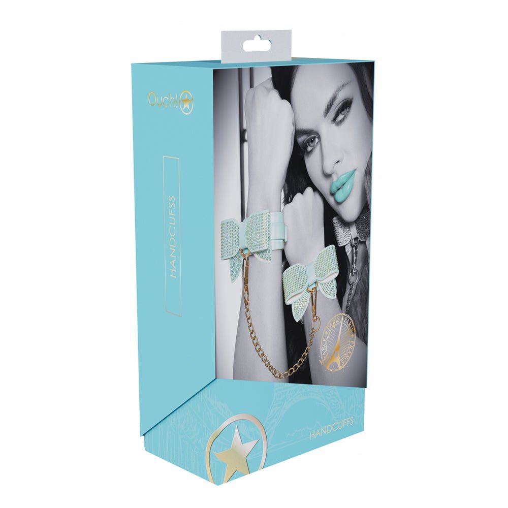ouch-international-paris-collection-handcuffs-blue Ouch! International Paris Collection Handcuffs Blue - Image 1
