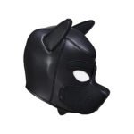 Ouch! Puppy Play Neoprene Puppy Hood – Black - Image 5