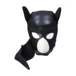 Ouch! Puppy Play Neoprene Puppy Hood – Black - Image 7