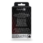 Ouch! Round Gem Butt Plug Small Aluminum Silver/Ruby Red - Image 9