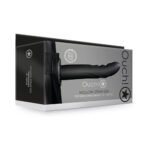 Ouch! Textured Curved 8 in. Hollow Strap-On Black
