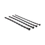 Ouch! Urethral Sounding Advanced Silicone Spiral Screw Plug Set Black 7 mm / 8 mm / 9 mm / 10 mm - Image 3