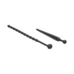 Ouch! Urethral Sounding Beginners Silicone Plug Set Black 8 mm / 10 mm - Image 3