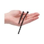 Ouch! Urethral Sounding Beginners Silicone Plug Set Black 8 mm / 10 mm - Image 5