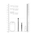 Ouch! Urethral Sounding Beginners Silicone Plug Set Black 8 mm / 10 mm - Image 6