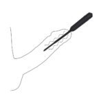 Ouch! Urethral Sounding Silicone Vibrating Bullet Plug With Beaded Tip Black 5.5 mm - 7 mm - Image 8