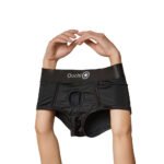 Ouch! Vibrating Strap-on Boxer Black XL/2XL - Image 4