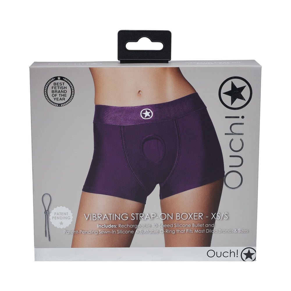 ouch-vibrating-strap-on-boxer-purple-xss Ouch! Vibrating Strap-on Boxer Purple XS/S - Image 1