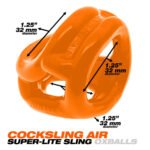Oxballs Cocksling Air Cock-and-Ball Sling – Orange - Image 6