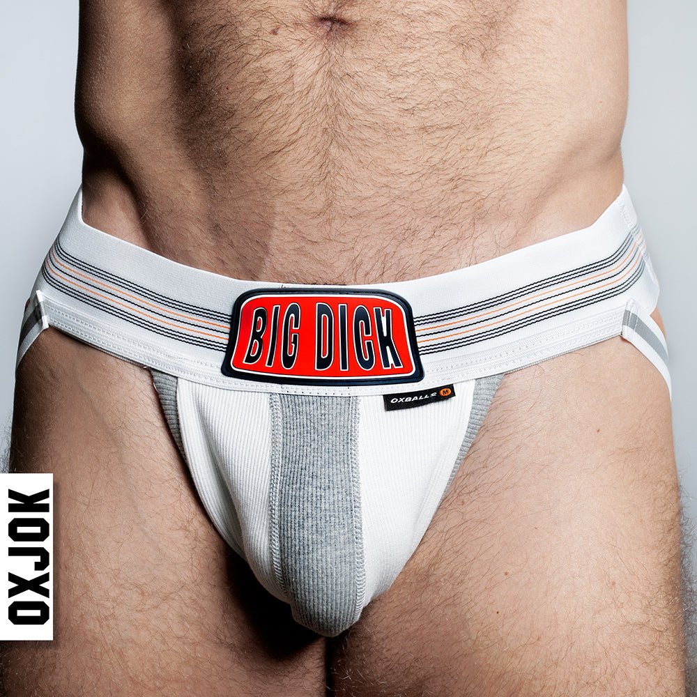 oxballs-oxjok-bulger-pumper-sack-slider-jock-white-snow-s Oxballs Oxjok Bulger Pumper-Sack Slider Jock White Snow S - Image 1