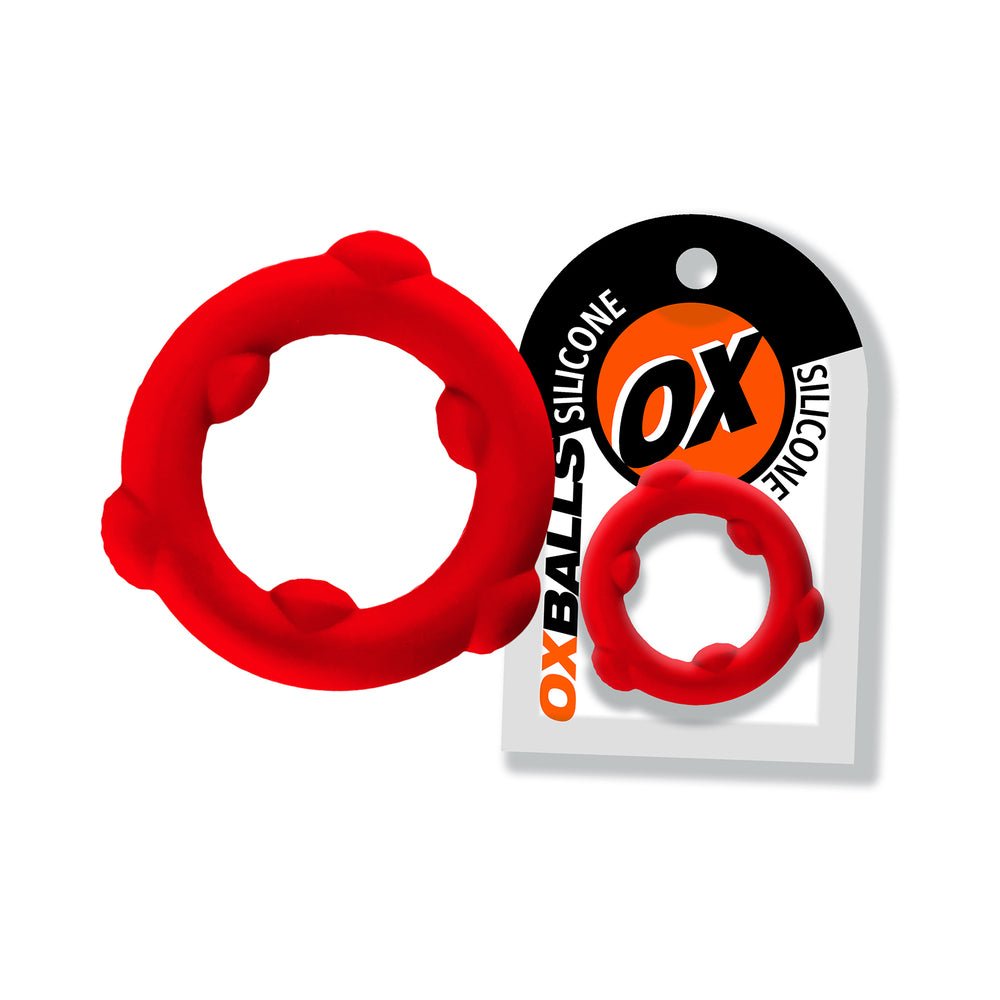 oxballs-spinner-single-silicone-ring-red Oxballs Spinner Single Silicone Ring Red - Image 1