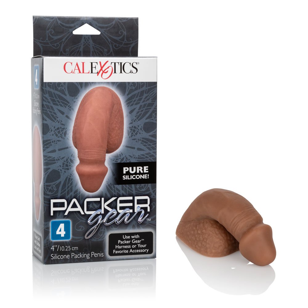 packer-gear-4-silicone-packing-penis-brown Packer Gear 4" Silicone Packing Penis -Brown - Image 1