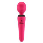 PalmPower Groove Rechargeable Silicone Mini Wand Massager – Fuchsia - Image 6