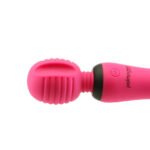 PalmPower Groove Rechargeable Silicone Mini Wand Massager – Fuchsia - Image 7