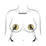 Pastease Black Raven & Full Moon Breast Pasties - Image 3