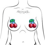 Pastease Cherry Red Cherries Nipple Pasties - Image 3