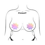 Pastease Dreamy Pastel Celestial Stars Petal Breast Pasties - Image 3