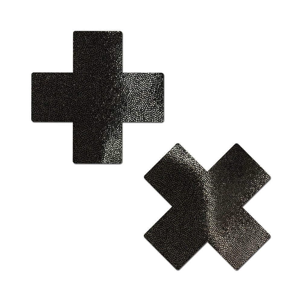 pastease-everyday-reusable-crosses-pasties-black Pastease Everyday Reusable Crosses Pasties Black - Image 1