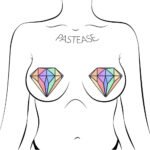 Pastease Gem: Pastel Rainbow Diamond Nipple Pasties - Image 3