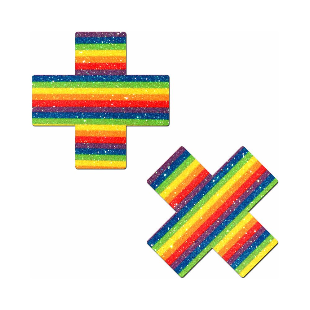 pastease-glitter-pride-crosses-rainbow Pastease Glitter Pride Crosses Rainbow - Image 1