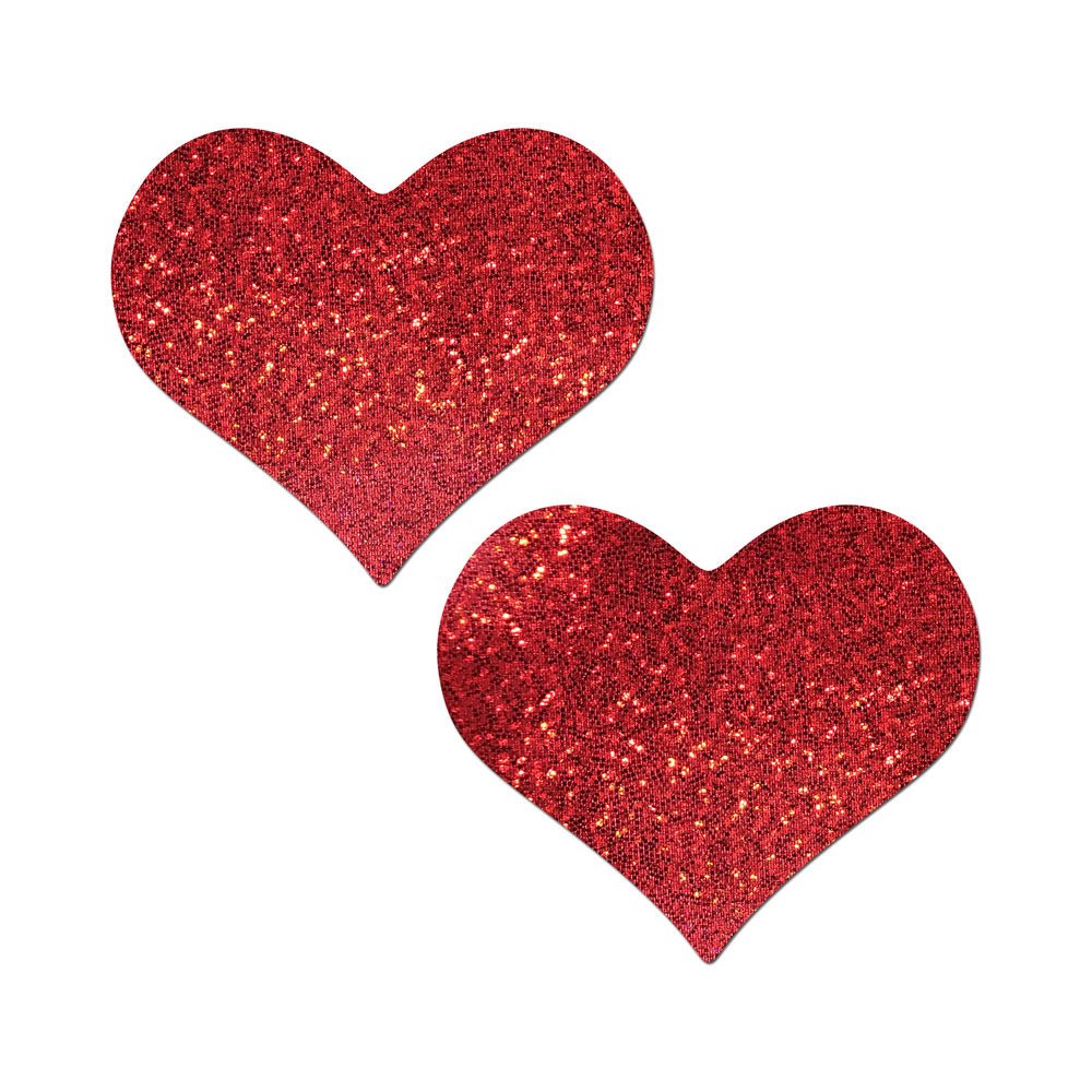 pastease-heart-glitter-red-full-breast-covers-support-tape Pastease Heart Glitter Red Full Breast Covers Support Tape - Image 1