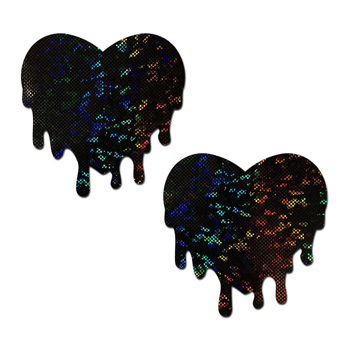 pastease-melted-heart-pasties-black Pastease Melted Heart Pasties Black - Image 1