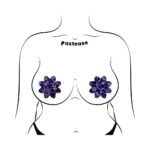 Pastease Midnight Celestial Sun & Moon Petal Breast Pasties - Image 3