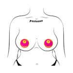 Pastease Neon Pink & Yellow 8-Ball Breast Pasties - Image 3
