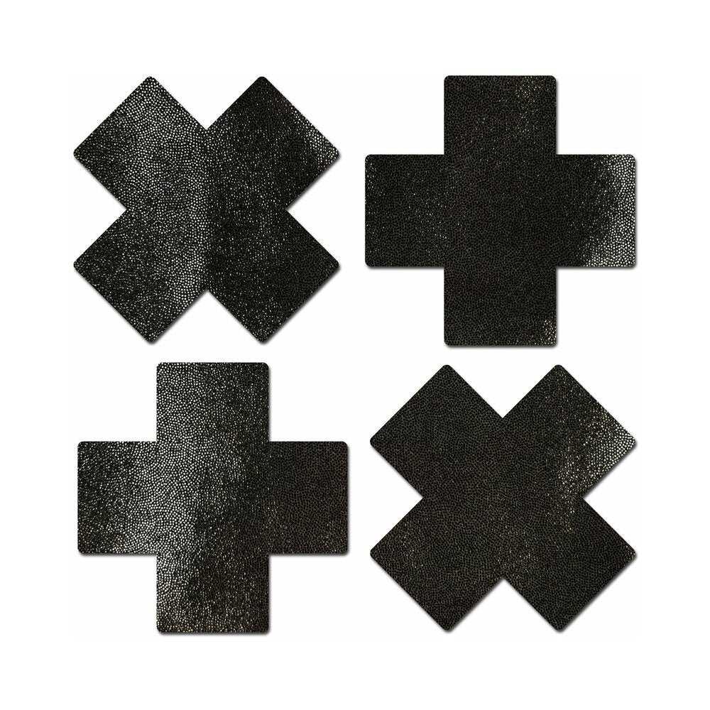 pastease-petites-crosses-pasties-black Pastease Petites Crosses Pasties Black - Image 1