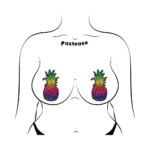 Pastease Rainbow Pineapple Sparkling Breast Pasties - Image 3